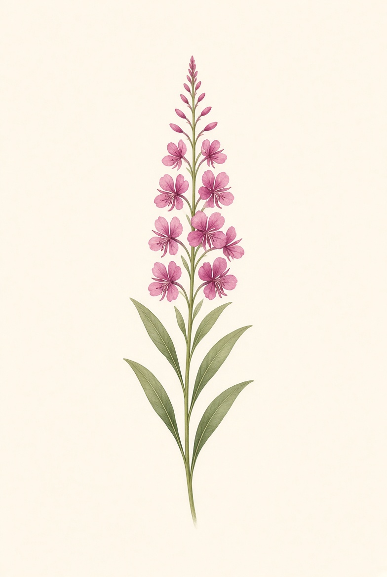 Fireweed flower mark